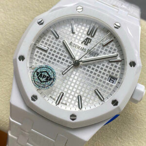 Đồng Hồ Audemars Piguet Royal Oak 15500CE White Ceramic Rep 11 Xưởng APS 41mm (5)