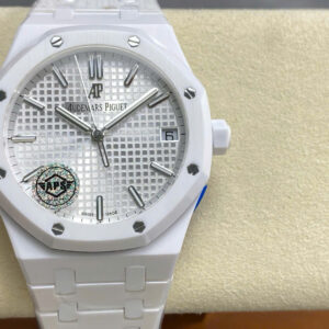 Đồng Hồ Audemars Piguet Royal Oak 15500CE White Ceramic Rep 11 Xưởng APS 41mm (5)
