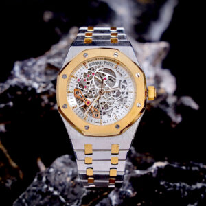 Đồng Hồ Audemars Piguet Royal Oak Fake Cao Cấp Máy Cơ Nhật Màu Demi Gold 41mm (2)
