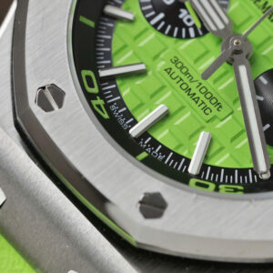 Đồng Hồ Audemars Piguet Royal Oak Offshore Rep 11 Dây Cao Su Màu Xanh 42mm (8)