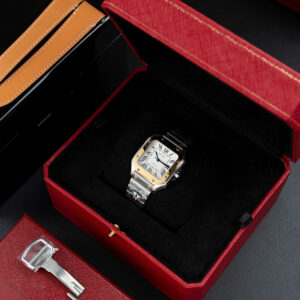 Đồng Hồ Cartier Santos W2SA0016 Replica 11 Nữ Mặt Trắng Nhà Máy BV 35,1mm (1)