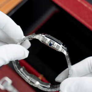 Đồng Hồ Cartier Santos WSSA0029 Replica 11 Nữ Mặt Trắng Nhà Máy BV 35,1mm (1)