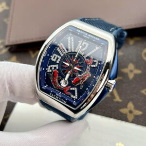 Đồng Hồ Franck Muller V45 KOI Màu Xanh Dương Replica Nhà Máy ABF 45mm (6)