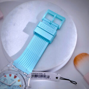 Đồng Hồ Guess Eco Friendly Dây Cao Su Màu Xanh Dương Máy Pin Like Auth 39mm (8)