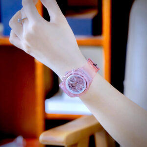 Đồng Hồ Guess Eco Friendly Siêu Cấp Dây Đeo Silicone Màu Hồng 39mm (10)