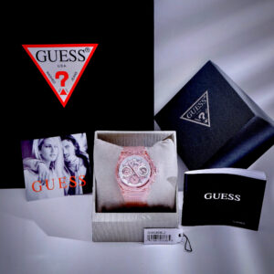 Đồng Hồ Guess Eco Friendly Siêu Cấp Dây Đeo Silicone Màu Hồng 39mm (10)