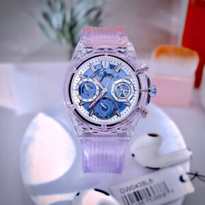 Đồng Hồ Guess Eco Friendly Siêu Cấp Dây Đeo Silicone Màu Tím 39mm (10)