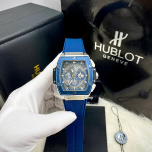 Đồng Hồ Hublot Automatic Nam Spirit Of Big Bang Titanium Màu Xanh Fake Nhật 45mm (3)