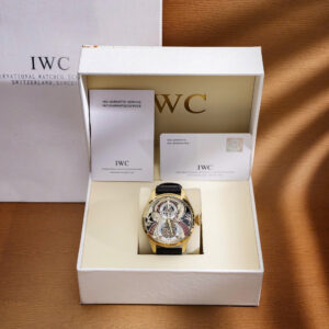 Đồng Hồ IWC Schaffhausen Fake Cao Cấp Hoạ Tiết Rồng Máy Cơ Nhật Dây Da 45mm (10)