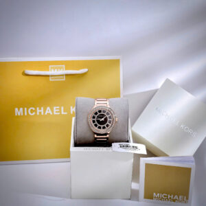 Đồng Hồ Michael Kors Kerry Nữ Đính Đá Mặt Chocolate Dây Kim Loại Like Auth 37mm (3)