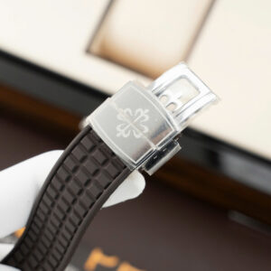 Đồng Hồ Patek Philippe Aquanaut 5067 Nữ Đính Đá Màu Xám Nhà Máy PPF Replica 35,6mm (6)