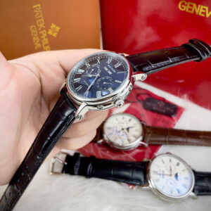 Đồng Hồ Patek Philippe Fake Máy Cơ Tự Động Nhật Lịch Vạn Niên Màu Đen 40mm (3)