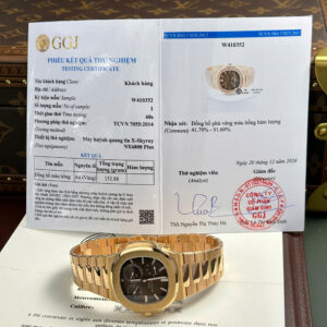 Đồng Hồ Patek Philippe Nautlis 5712R Tinh Chỉnh Full Options Bọc Vàng 18K 40mm (11)