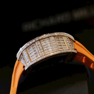 Đồng Hồ Richard Mille RM011 Chronograph Replica Cao Cấp Đính Full Đá Baguette 45mm (1)