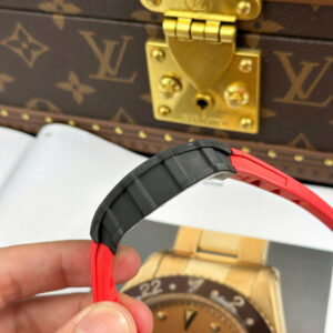 Đồng Hồ Richard Mille RM35-02 Chế Tác Vỏ Carbon Đen Dây Cao Su Màu Đỏ Nhà Máy ZF (12)