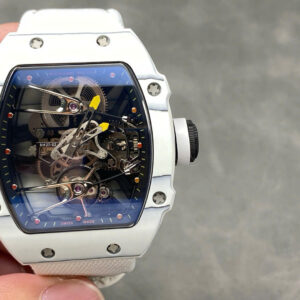 Đồng Hồ Richard Mille Replica RM27-02 Rafael Nadal Tourbillon Carbon Trắng 40x48mm (1)