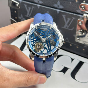 Đồng Hồ Roger Dubuis Rep 11 Excalibur Cobalt Blue RDDBEX0838 Nhà Máy BBR 42mm (2)