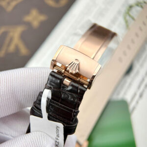 Đồng Hồ Rolex Cellini Moonphase 50535 Replica Dây Da Nhà Máy KZ 39mm (5)