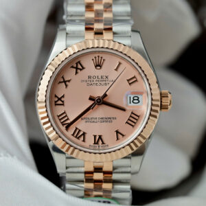 Đồng Hồ Rolex DateJust 278271 Nữ Hồng Số La Mã Replica Dây Jubilee Xưởng THB 31mm (6)