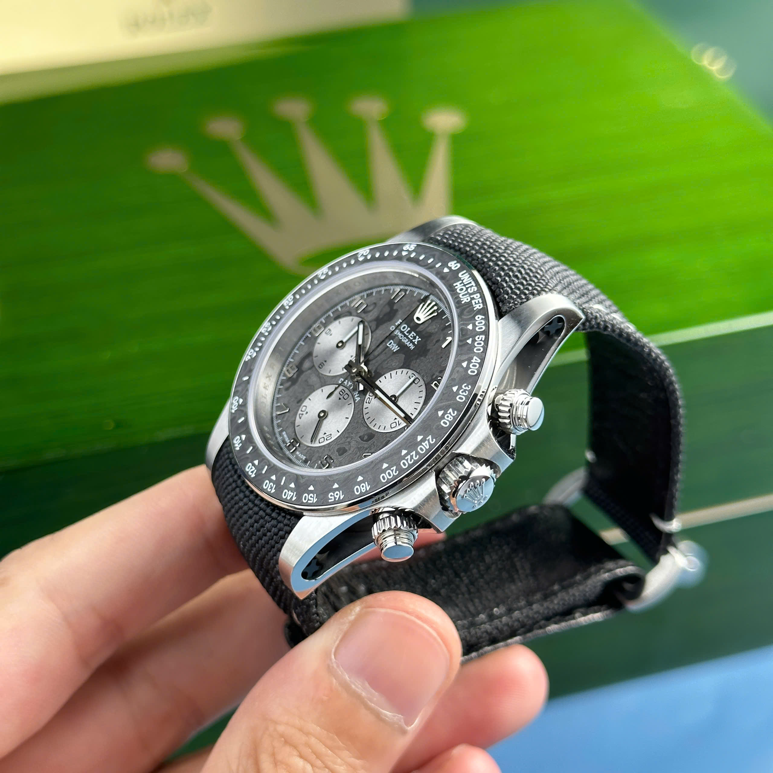 Đồng Hồ Rolex Daytona Exceptional-1 DiW Chế Tác Carbon Siêu Nhẹ 40mm (2)