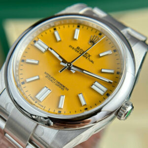 Đồng Hồ Rolex Rep 11 Oyster Perpetual 124300 Mặt Số Vàng Nhà Máy Clean 41mm (1)