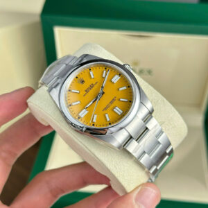 Đồng Hồ Rolex Rep 11 Oyster Perpetual 124300 Mặt Số Vàng Nhà Máy Clean 41mm (1)