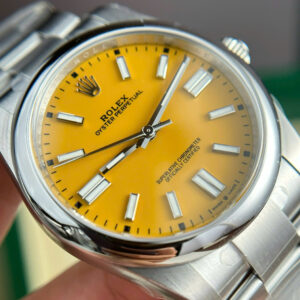Đồng Hồ Rolex Rep 11 Oyster Perpetual 124300 Mặt Số Vàng Nhà Máy Clean 41mm (1)