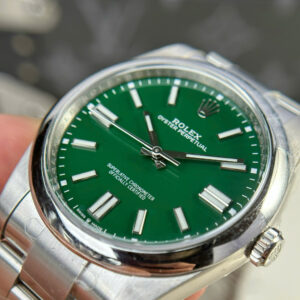Đồng Hồ Rolex Rep 11 Oyster Perpetual 124300 Mặt Số Xanh Lá Cây Nhà Máy Clean 41mm (11)