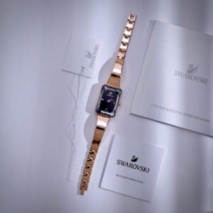 Đồng Hồ Swarovski Uptown Nữ Mặt Chữ Nhật Màu Đen Like Auth 22x32mm (3)