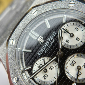 Đồng Hồ Audemars Piguet Royal Oak 26240ST Frosted Gold Mặt Đen Rep 11 Xưởng APS 41mm (1)