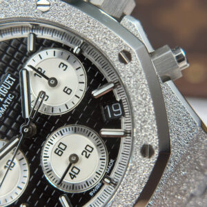 Đồng Hồ Audemars Piguet Royal Oak 26240ST Frosted Gold Mặt Đen Rep 11 Xưởng APS 41mm (1)