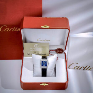Đồng Hồ Cartier Panthere De Cartier Fake Cao Cấp Nữ Đính Đá Màu Xanh 27mm (9)