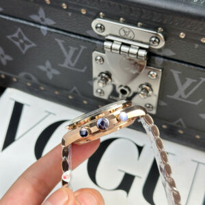 Đồng Hồ Omega Speedmaster Moonwatch Chronograph Màu Vàng Hồng Nhà Máy OM 42mm (1)