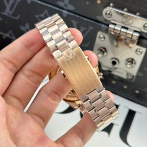 Đồng Hồ Omega Speedmaster Moonwatch Chronograph Màu Vàng Hồng Nhà Máy OM 42mm (1)