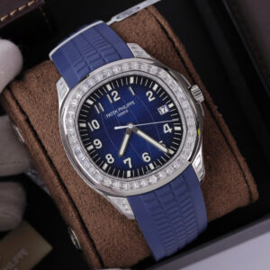 Đồng Hồ Patek Philippe Aquanaut 5168G Chế Tác Kim Cương Moissanite Baguette 42,2mm (10)