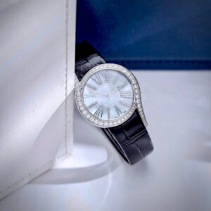 Đồng Hồ Piaget LimeLight Gala Nữ Mặt Tròn Đính Đá Dây Da Màu Đen 32mm (4)