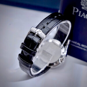 Đồng Hồ Piaget LimeLight Gala Nữ Mặt Tròn Đính Đá Dây Da Màu Đen 32mm (4)