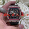 Đồng Hồ Richard Mille Tuỳ Chỉnh Độc Quyền RM35-02 Rafael Nadal Snowflake Red Quartz TPT Carbon Kim Cương CVD 43,2x50mm (1)