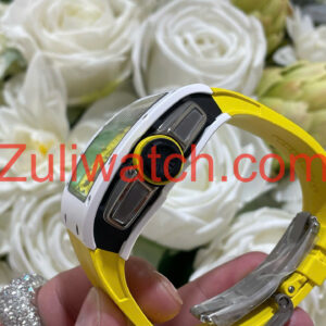 Đồng Hồ Richard Mille Tuỳ Chỉnh Độc Quyền RM61-01 Yohan Blake Asia Gốm Trắng + Chuyển Động Top 1 50,23mm (1)