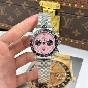 Đồng Hồ Tudor Black Bay Chronograph Mặt Số Hồng Replica 1 1 Nhà Máy TW 41mm (1)