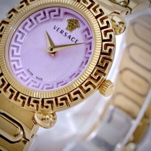 Đồng Hồ Versace Greca Twist Nữ Dây Kim Loại Mặt Số Tím Siêu Cấp 38mm (2)