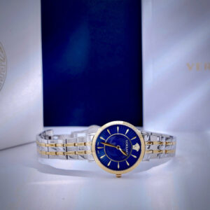 Đồng Hồ Versace V-Enternal Nữ Siêu Cấp Dây Kim Loại Màu Xanh Siêu Mỏng Máy Pin 35mm (7)