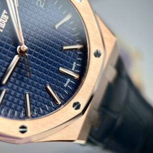 Đồng Hồ Audemars Piguet Royal Oak 15500OR Mặt Xanh Blue Bọc Vàng Nhà Máy APS 41mm (1)
