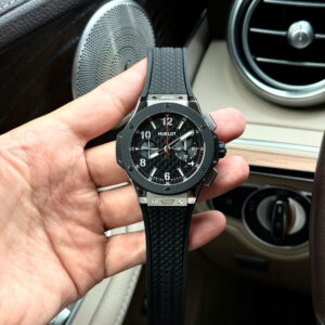 Đồng Hồ Hublot Big Bang Chronograph 20th Anniversary Replica Viền Ceramic Nhà Máy BBA 43mm (1)