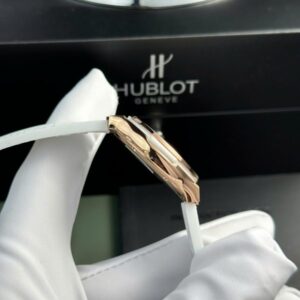 Đồng Hồ Hublot Classic Fusion Màu Vàng Hồng Mặt Số Trắng Nhà Máy HB 33mm (1)
