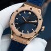 Đồng Hồ Hublot Classic Fusion Màu Vàng Hồng Mặt Xanh Blue Nhà Máy HB 33mm (1)