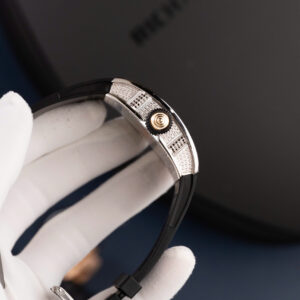 Đồng Hồ Nữ Richard Mille RM07-01 Replica Mặt Đen Đính Đá Nhà Máy ZF 36mm (1)