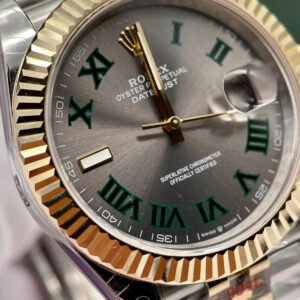 Đồng Hồ Rolex DateJust 126233 Replica Bọc Vàng 18K Mặt Số Wimbledon Nhà Máy GM 36mm (1)