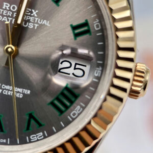Đồng Hồ Rolex DateJust 126233 Replica Bọc Vàng 18K Mặt Số Wimbledon Nhà Máy GM 36mm (1)