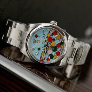 Đồng Hồ Rolex Oyster Perpetual Rep 1 1 Mặt Số Bong Bóng Nhà Máy Clean 36mm (1)